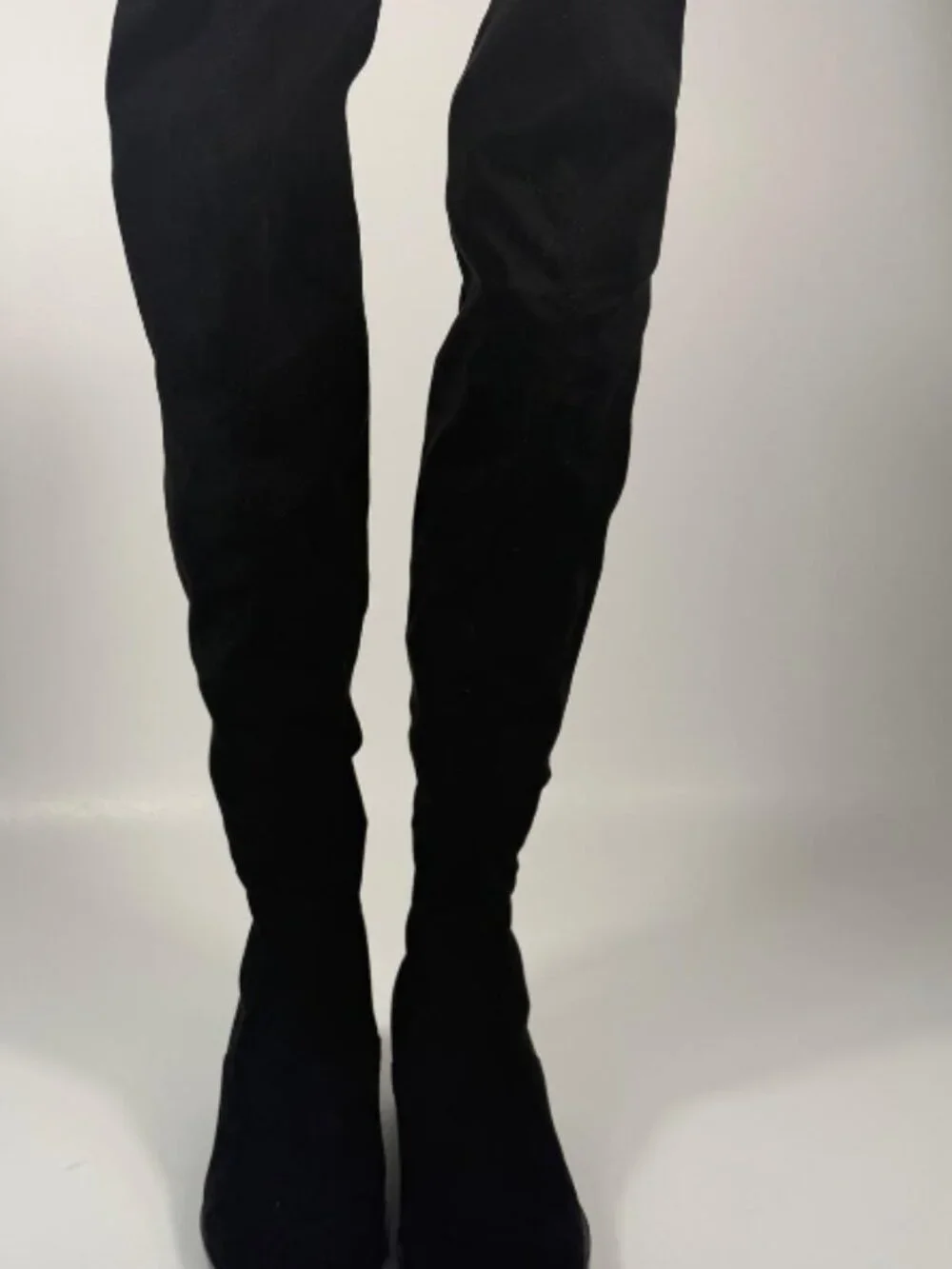 Steve Madden Jody Vegan Thigh High Boots Black 6M